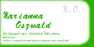 marianna oszwald business card